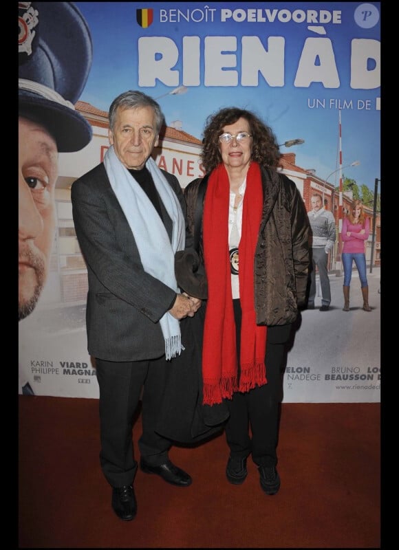 Le réalisateur Costa-Gavras lors de l'avant-première de Rien à déclarer au cinéma Pathé d'Ivry-sur-Seine le 24 janvier 2011