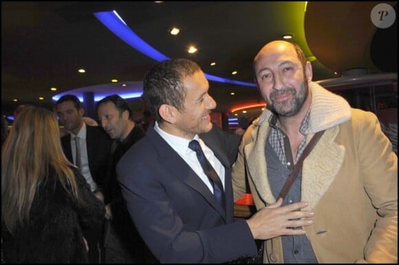 Dany Boon et Kad Merad lors de l'avant-première de Rien à déclarer au cinéma Pathé d'Ivry-sur-Seine le 24 janvier 2011