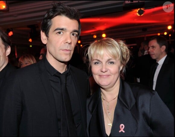 Xavier de Moulins et Valérie Damidot au prestigieux Dîner de la mode, le 27 janvier 2011, à Paris.