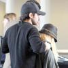 Christina Aguilera et son nouveau chéri Matthew Rutler, à l'aéroport de Los Angeles, le 29 janvier 2011