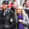 Carrie Underwood et Mike Fisher, qui se sont mariés en juillet 2010, en pleine séance shopping à New York le 29 janvier 2011.