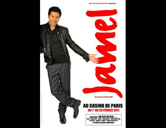 Jamel Debbouze, spectacle Tout sur Jamel, du 1er au 20 février 2011 au Casino de Paris.