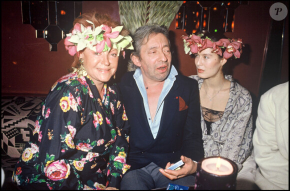Régine et Serge Gainsbourg en 1988
