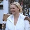 Katherine Heigl sur le tournage du film New Year's Eve à New York le 2 février 2011