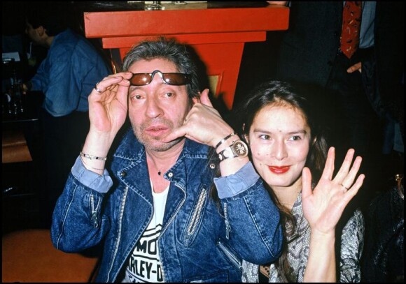 Serge Gainsbourg et Bambou en 1988