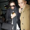 Victoria Beckham à son arrivée à l'aéroport de New York le 28 février 2011