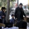 Nicolas Cage sur le tournage de Ghost Rider 2 avec sa femme et leur fils Kel-EL, à Denizli, janvier 2011