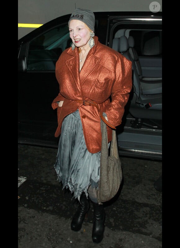 Vivienne Westwood à la soirée des pré-Bafta le 12 février 2011