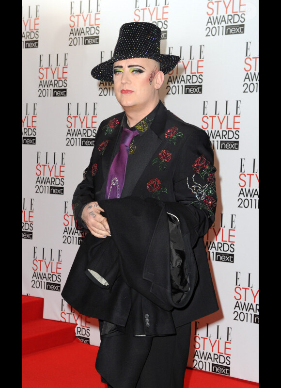 Boy George lors des Elle Style Awards le 14 février 2011 à Londres 