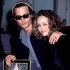 Johnny Depp célèbre son étoile à Hollywood avec Vanessa Paradis en 1999