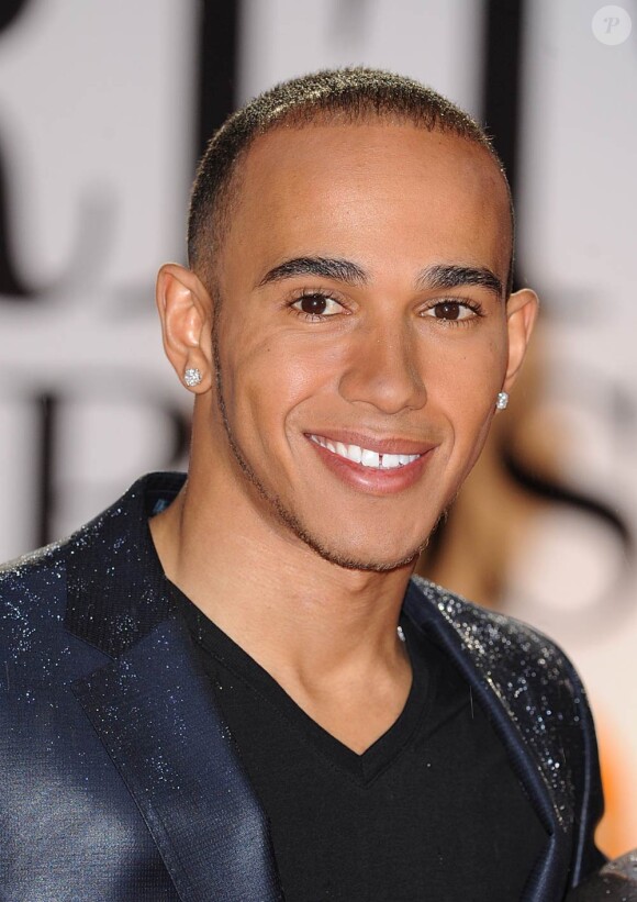 Lewis Hamilton à la cérémonie des Brit Awards, le 15 février 2011.