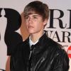Justin Bieber à la cérémonie des Brit Awards, le 15 février 2011.