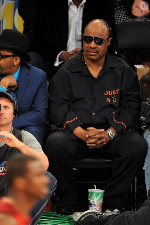 Stevie Wonder à la soirée NBA All-Star Game, à Los Angeles le 20 février 2011