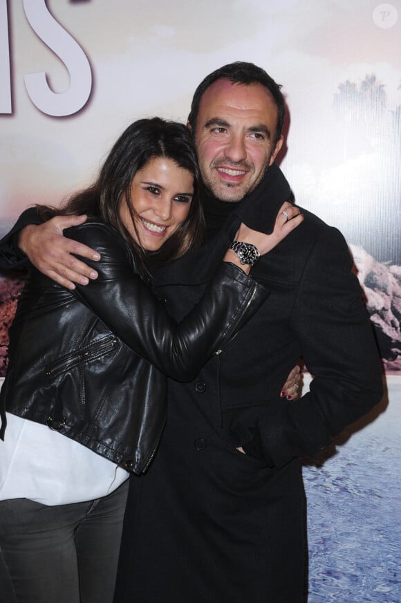 Karine Ferri et Nikos lors de l'avant-première du film Le Marquis, à Paris le 21 février 2011