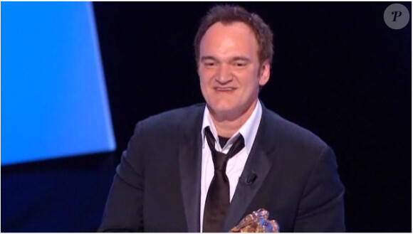 Quentin Tarantino recevait, vendredi 25 février, un César d'honneur pour l'ensemble de son oeuvre, lors de la 36e Nuit des César sur Canal+.