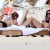 Demi Moore et Ashton Kutcher sur la plage à Saint-Barth ont passé de délicieux moments. 