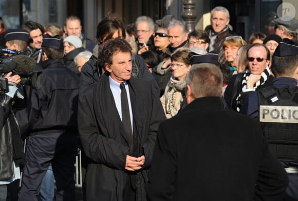 Jack Lang lors des obsèques d'Annie Girardot à Paris en l'église Saint-Roch le 4 mars 2011