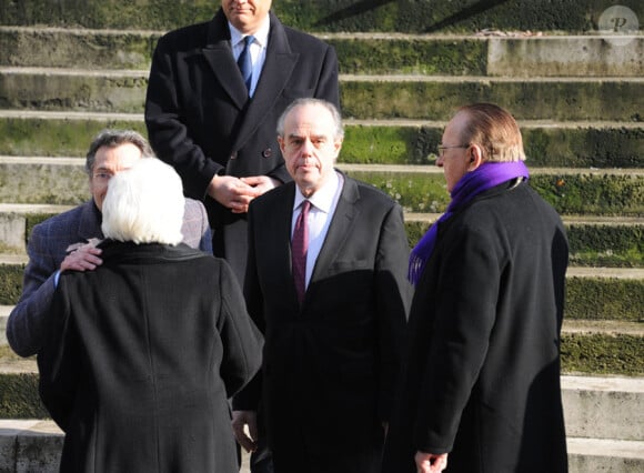 Frédéric Mitterrand lors des obsèques d'Annie Girardot à Paris en l'église Saint-Roch le 4 mars 2011