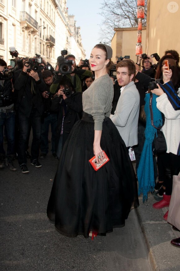 Ambiance devant le musée Rodin où se déroulait le 4 mars, le dernier défilé de John Galliano, pour Dior.