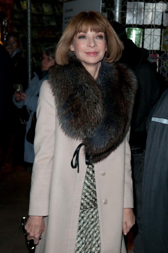 Anna Wintour lors du défilé Givenchy à Paris le 6 mars 2011