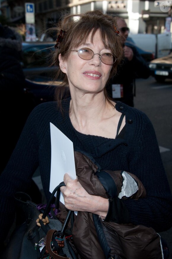 arrive au défilé de prêt à porter Hermès collection automne-hiver 2011/2012 ke 6 mars 2011 à Paris durant la Fashion Week 