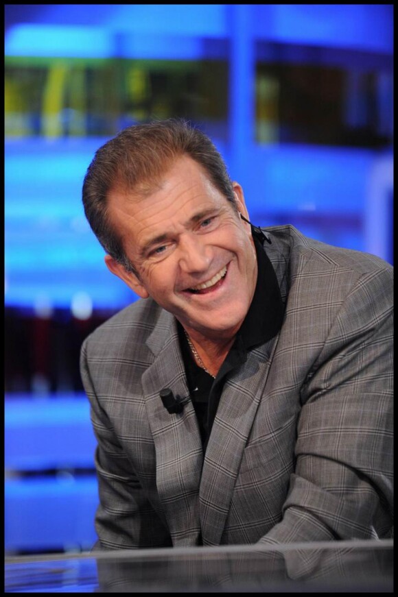 Mel Gibson, en février 2010, à la télévision espagnole.