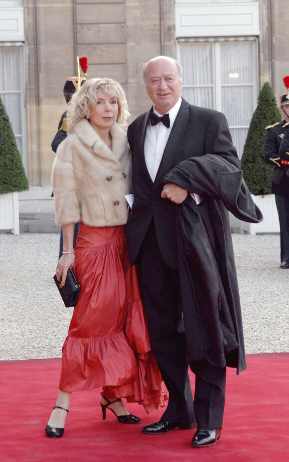 Maryse et Georges Wolinski à l'Elysée en 2005