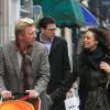 Boris Becker, son épouse Lilly, et leur fils Amadeus dans les rues de Londres.