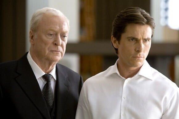 Christian Bale et Michael Caine dans The Dark Knight