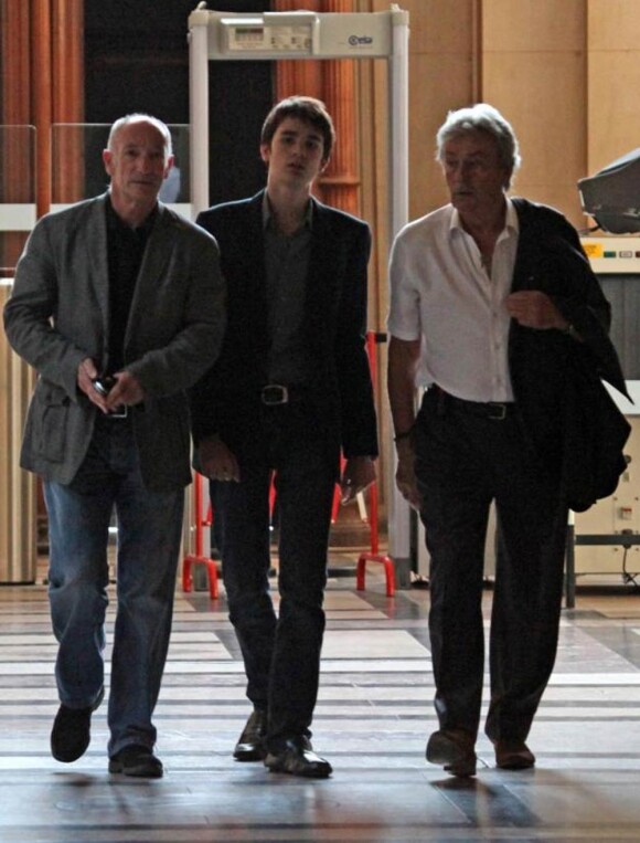 Alain Delon et son fils Alain-Fabien en septembre 2010