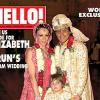 Elizabeth Hurley et Arun Nayar en couverture d'Hello ! magazine en octobre 2007