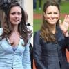 Kate Middleton a progressivement affiné sa silhouette au cours des années. A gauche, le 19 juillet 2008, lors du mariage de Lady Rose Windsor et de George Gilman ; à droite, en avril 2011, dans le Lancashire.