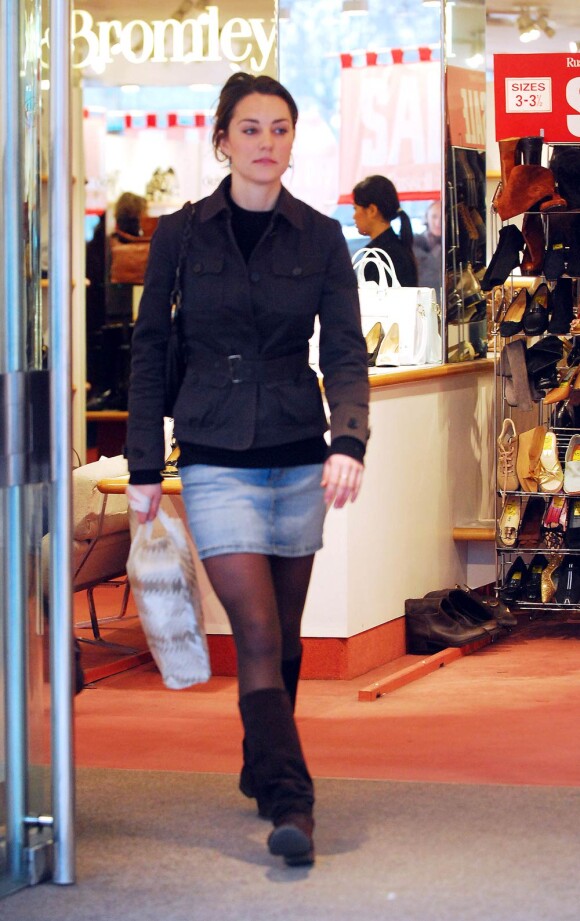 Kate Middleton, shopping en février 2007
