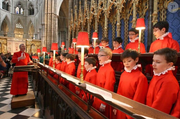Le 15 avril 2011, la chorale de l'abbaye de Westminster répétait aussi en vue du mariage !
