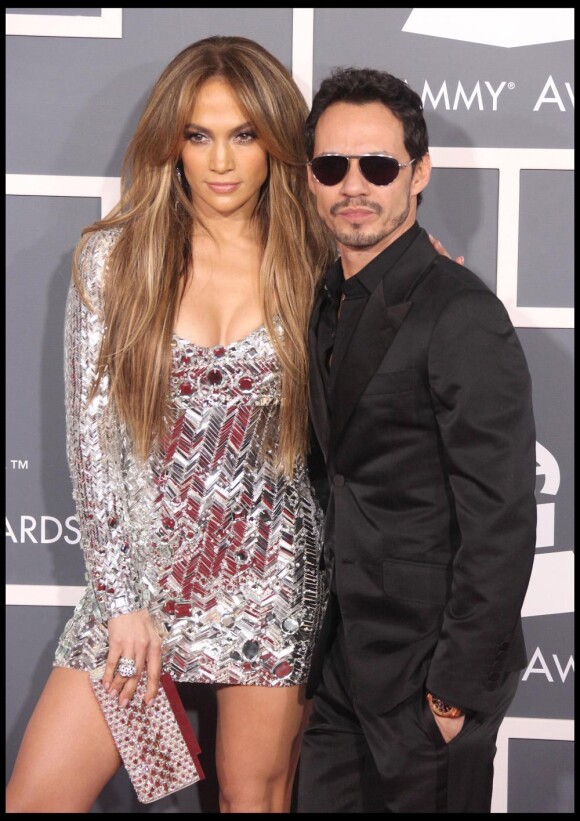 Jennifer Lopez et son époux Marc Anthony, en février 2011.