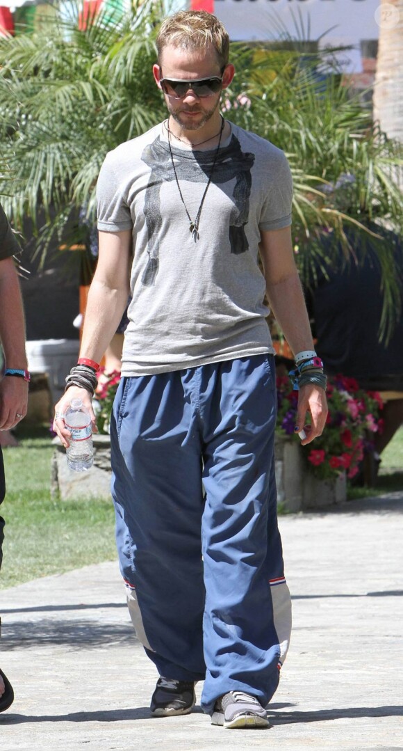 Dominic Monaghan au festival de Coachella, en Californie, le samedi 16 avril 2011.