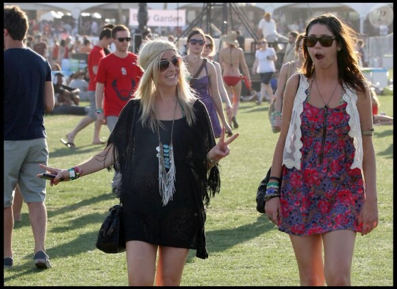 Tara Reid au festival de Coachella, en Californie, le samedi 16 avril.