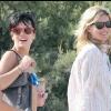 Lily Allen, Kate Moss et Lila Grace à Saint-Tropez en 2009