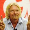 Richard Branson le 2 février 2011 en Afrique du Sud pour l'inauguration d'un club de gym Virgin