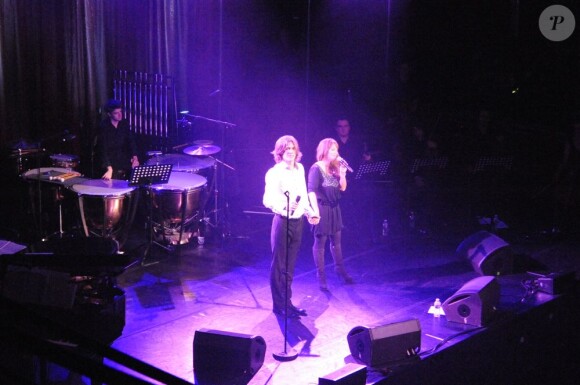 Hélène Ségara et Amaury Vassili en concert à Bobino, Paris, le 30 novembre 2009