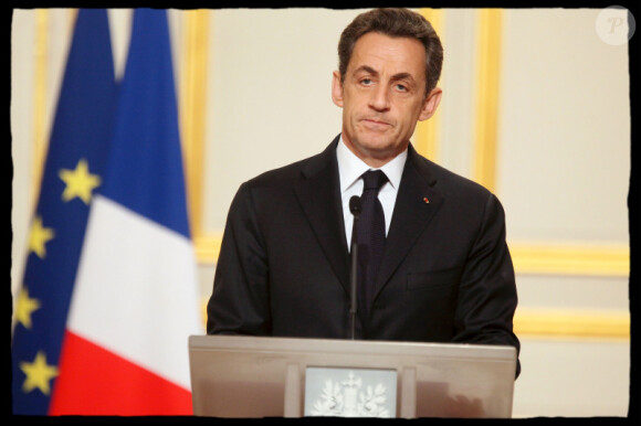 Nicolas Sarkozy au palais de l'Elysée en mars 2011