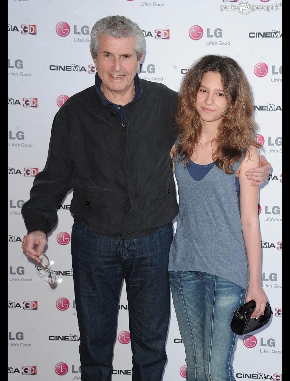 Comment S' Appelle La Fille De Claude Lelouch Claude Lelouch et sa fille lors de la projection en 3D du dessin animé