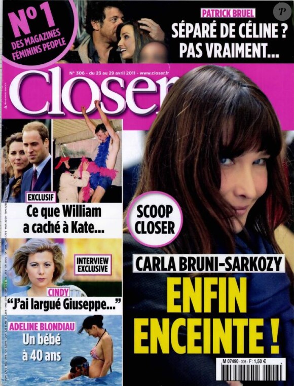 Le magazine Closer en kiosques samedi 23 avril.