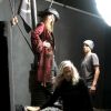 Making of du shooting pour les affiches Pirates des Caraïbes avec Patti Smith, Johnny Depp, devant l'objectif d'Annie Leibovitz