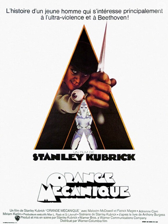 Des images de Orange Mécanique, de Stanley Kubrick.