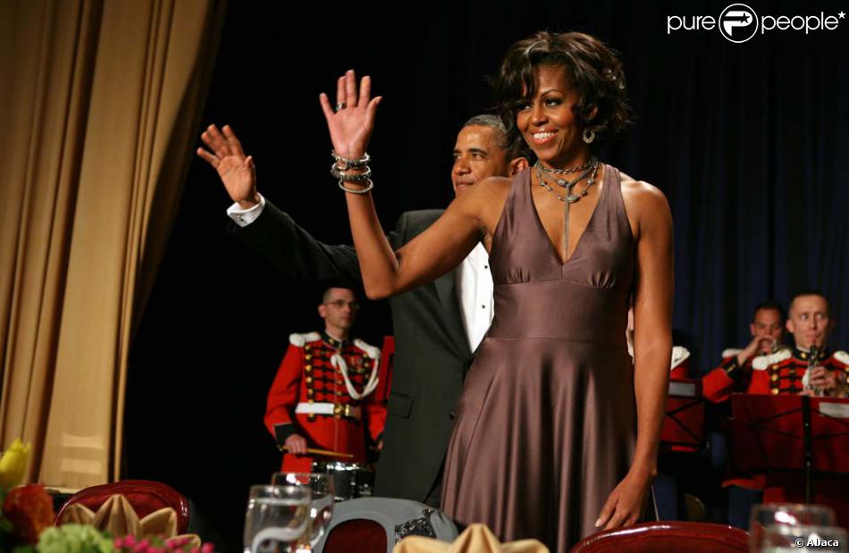 Barack et Michelle Obama, dîner des correspondants de la Maison Blanche ...