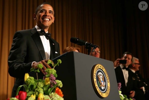Barack Obama, dîner des correspondants de la Maison Blanche, à Washington, le 30 avril 2011.