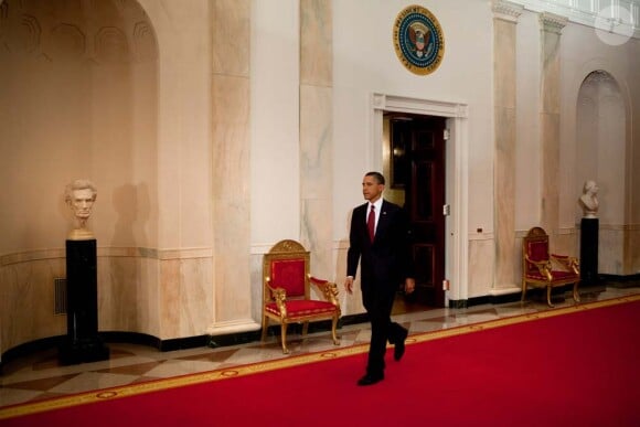 Barack Obama annonce la mort d'Oussama Ben Laden, à Washington, le 1er mai 2011.
