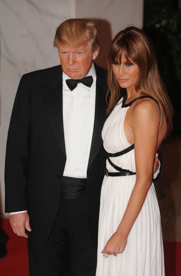 Donald Trump et son épouse Melania, dîner des correspondants de la Maison Blanche, à Washington, le 30 avril 2011.