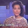 Nadia Samir, première speakerine franco-maghrébine de la télévision française, sur TF1 dans les années 1980